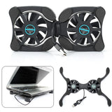 USB Mini Laptop Cooler – Portable Foldable Fan Stand for Notebook & PC